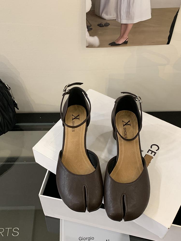 Fashion Vintage Japanese Style Sandals Women Fashion Round Toe Ankle Strap Buckle Casual Shoes Elegant Comfortable Sandalias De Mujer