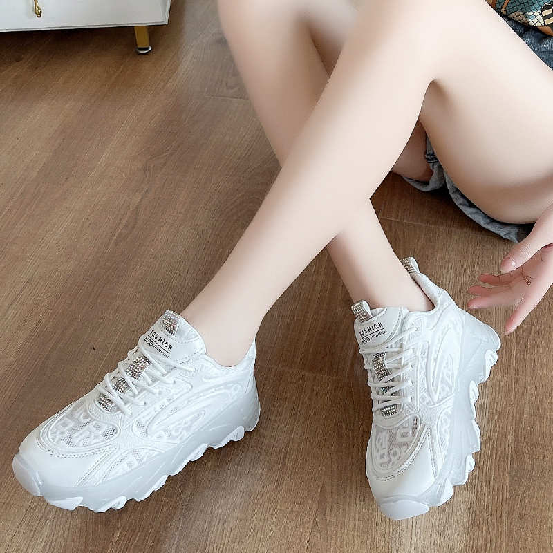 Fashion Summer Lace-up Woman Breathable Shoes Casual Sneakers Sport Sports Exercises At Home Wholesale To Resell Super Sale Sho