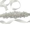 Shining Crystal Wedding Gowns Belt Ribbon Belt Perfect for Wedding Ceremonies and Bride Photoshooting Accessories