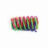 60 PCS Cat Spring Toy Plastic Colorful Coil Spiral Springs Pet Action Wide