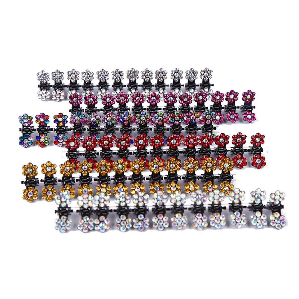 Mode Paillettes Fleur Pinces Antidérapantes Filles Strass Pinces à Cheveux Mini Pinces à Cheveux Pinces en Métal