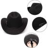 Cappello da Cowboy Unisex, Cappello Western da Uomo, Cappello da Cowboy in Feltro, Cappello da Esterno Regolabile