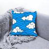 Soft White Cloud Texture Design Cushion Cover Premium Comfort Reversible Pillow Cove in One Design for Any Room  Car Interior