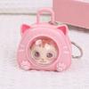 Cartoon Eye Changing Cat Bag Keychain Funny Capsule Cat Key Chain Cat Kitten Toy  Office Desktop