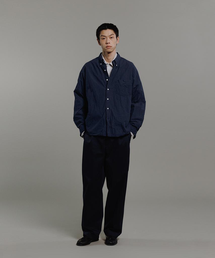 BLANKROOM Crease Shirt_Navy