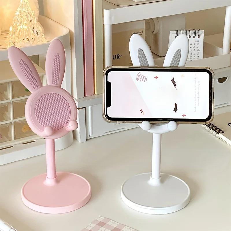 Little Rabbit Phone Holder Ins Adjustable Height Desk Stand Tablet Universal Telescopic and Height-adjustable Student Stand