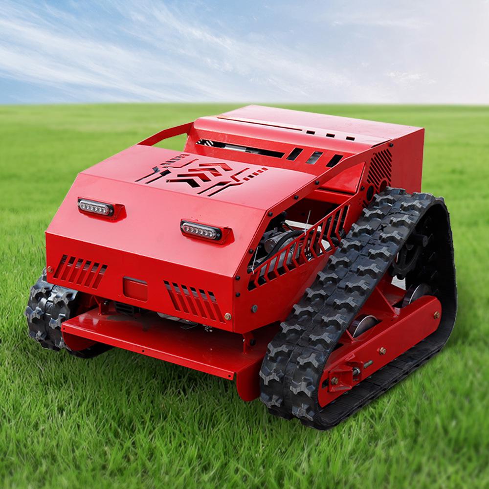 Remote Control Crawler Lawn Mower for U.S.: Versatile Grass Cutter for Embankments