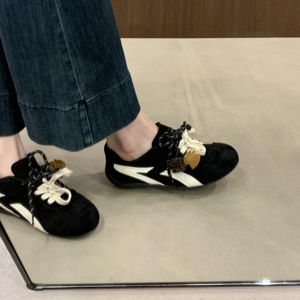 Korean Version of Retro Casual Moral Training Shoes Women's 2025 Autumn New Racing Shoes Are Very Good-looking and Popular Sports Forrest Gump Shoes