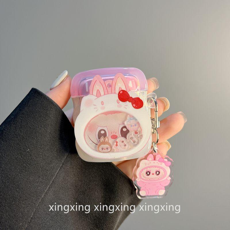 INS Cute the Hokey Pokey Cartoon Airpodspro2 Protective Case Apple 4 Generation Bluetooth Airpods3 Earphone Case