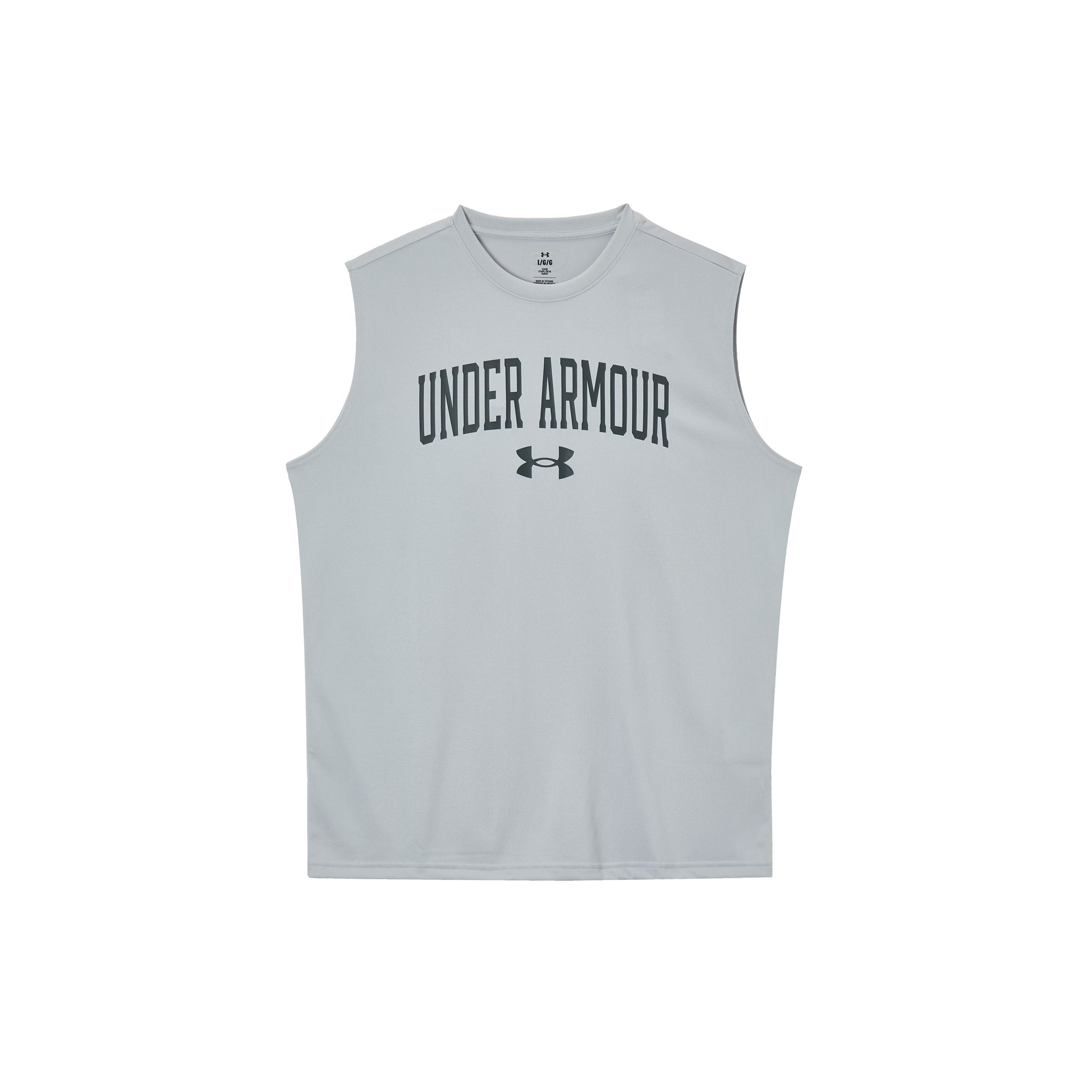 Under Armour Tech Comfortable Casual Soft Skin-Friendly Simple Basketball Vest Men Tops Gray 6001541-011 L