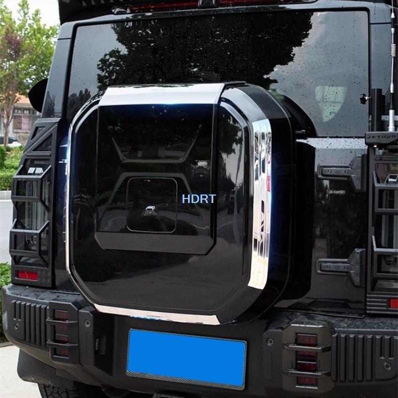 For Chery Jetour T2/Traveler  + Car Style Rear Trunk Spare Tire Cover Tail Gate Trim With  Accessories Exterior Sticker