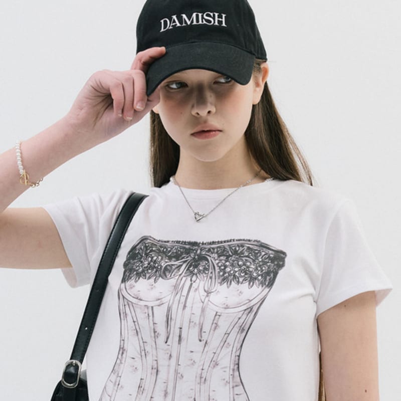DAMISH BASIC LOGO BALL-CAP_Black
