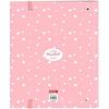 Classeur - BLACKFIT8 - 4 Anneaux 35 Cm - 100 Feuilles A4 - Rose - Pour Enfants
