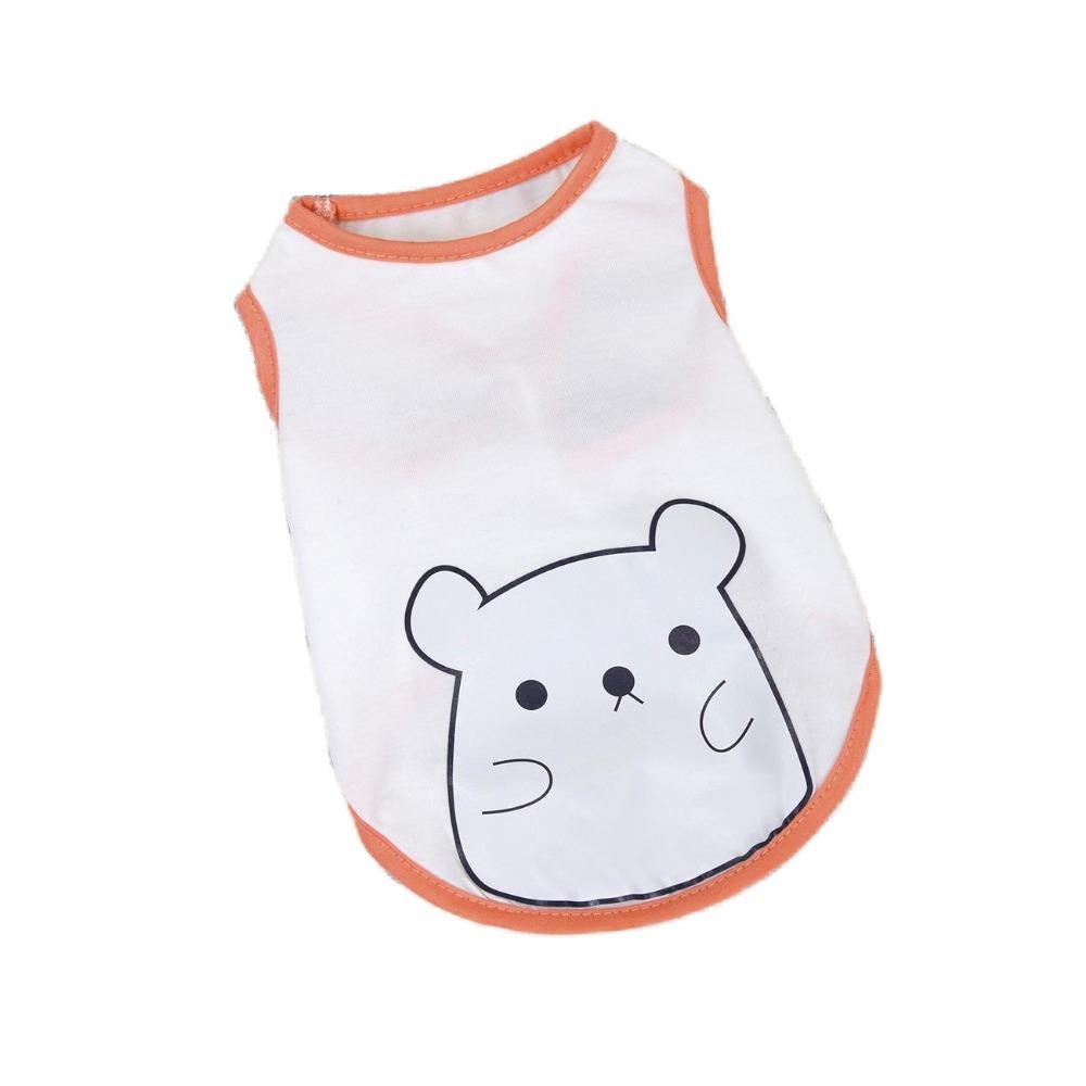 

Cute Dog Sleeveless Top Soft Pet Tank Top Ins Style Summer Pet Vest for Dogs Cats L оранжевый