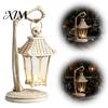 Gothic Skeleton Table Lamp LED Hand Lantern, Bone Lamp, USB Battery Free Powered Light Spooky Decorative for Halloween Party, Home Mantel Decor Retro