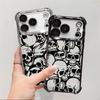 Gothic Skull Case for Apple iPhone 17 Pro Max 12 Plus Air 13 16 17 15 11 14 XS XR Phone Cover Funda