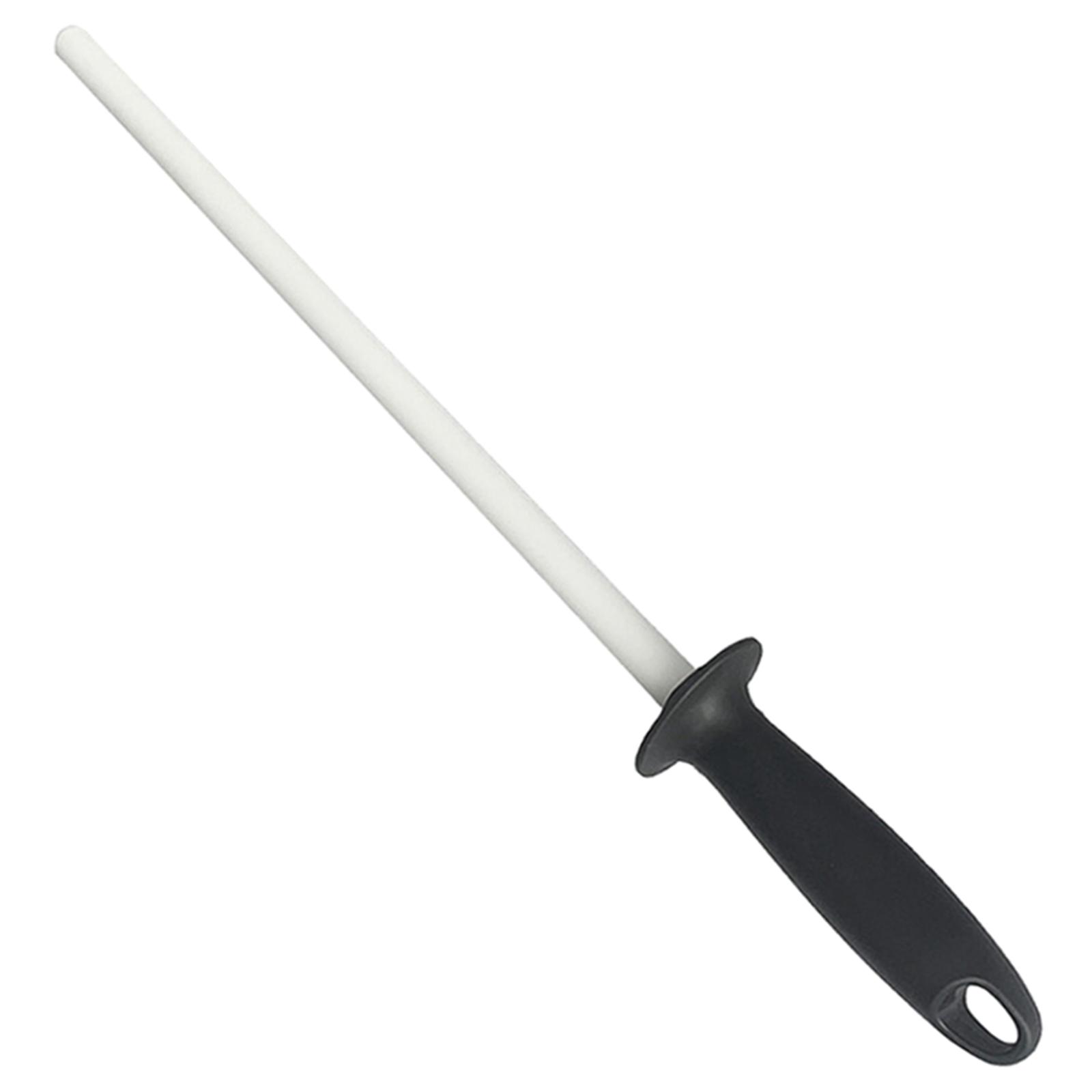 Cutter Sharpening Steel Professional Ceramic Cutter Sharpening Rod Cutter Sharpener Honer Cutter Rod Sharpener for Kitchen 10 inches