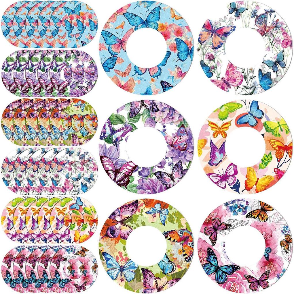 Festive Cartoon Blood Glucose Meter Waterproof Sticker: Sweatproof, Colorful, Dynamic Sensor Patch