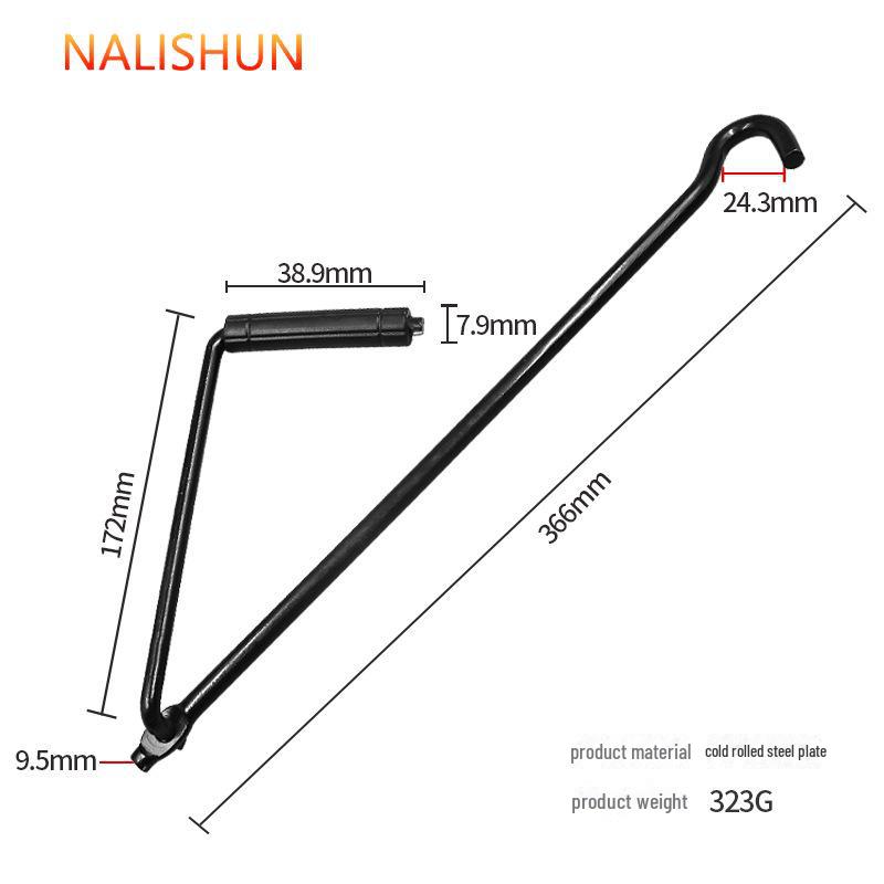 

Инструмент для переоборудования ручного домкрата-ножницы с верхним коромыслом для тележки-фургона - утолщенные и удлиненные аксессуары для авторемонта.
