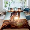 Bicycle Duvet Cover Set Motocross Racer Bedding Set King Size Mountain Bike Comforter Cover Extreme Speed Sports Bedspread Cover