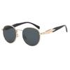 Metal Frame Sunglasses with Solid Lenses Lightweight Durable Design for Outdoor Activities and Daily Use Unisex Eyewear