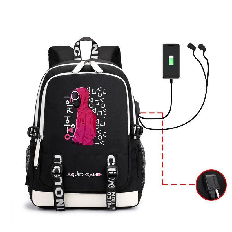 Spot Backpack, Large Capacity Student Backpack with USB, Computer Bag.