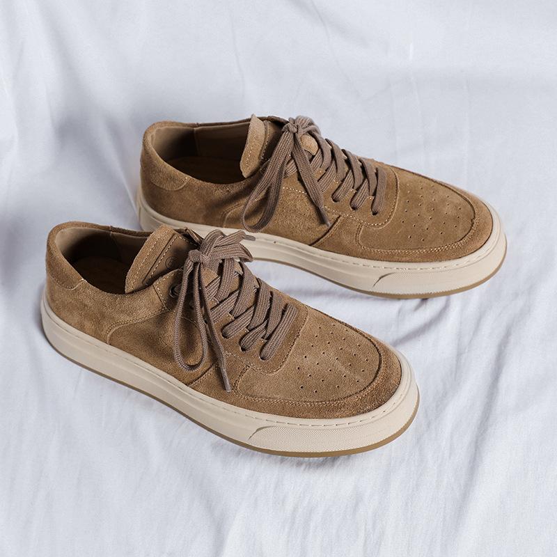 

Мужские туфли senior sense 2025 новые дышащие меховые повседневные кожаные туфли мужские ретро универсальные повседневные туфли для доски 8001-R 38 коричневый