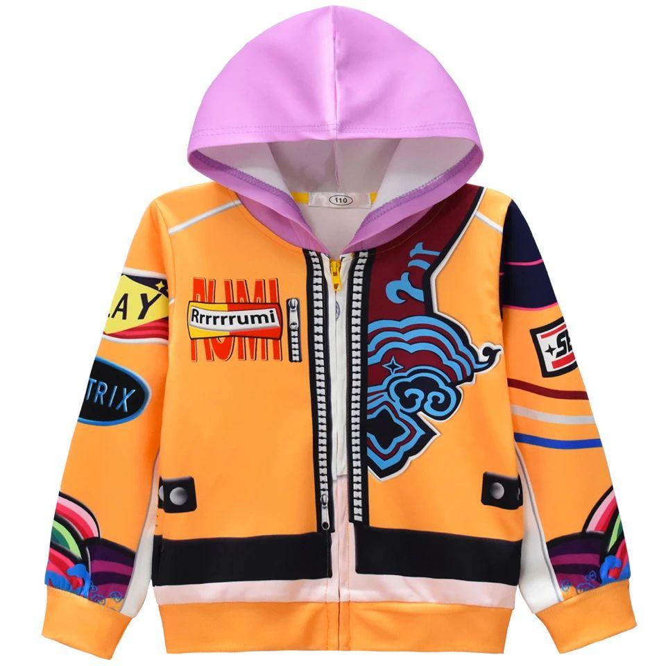 New Girls Outfits Fashion Pop Hoodies Sweatshirt Pants Children's Kids Clothing Halloween Carnival Costumes Set 110-150CM
