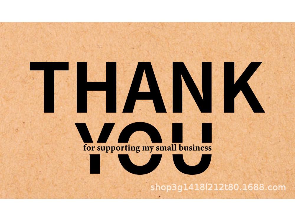 30er-Pack Dankesgrußkarten aus Kraftpapier – Blanko-Geschenkkarten