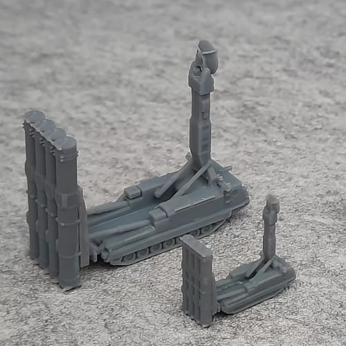 5PCS Military Model S300V SA-12A Missile Launching Armored Vehicle Model DIY Tank Toy 1/350 1/700 Scale for Military Collection Display (1/700)