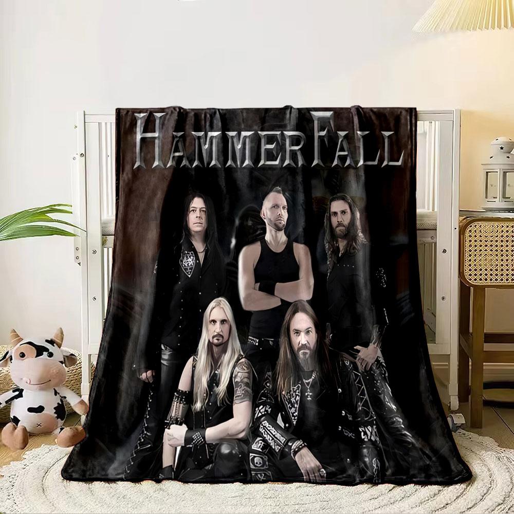 HammerFall Band Graphic Blanket for All Seasons Blanket Lunch Break Throw Gift