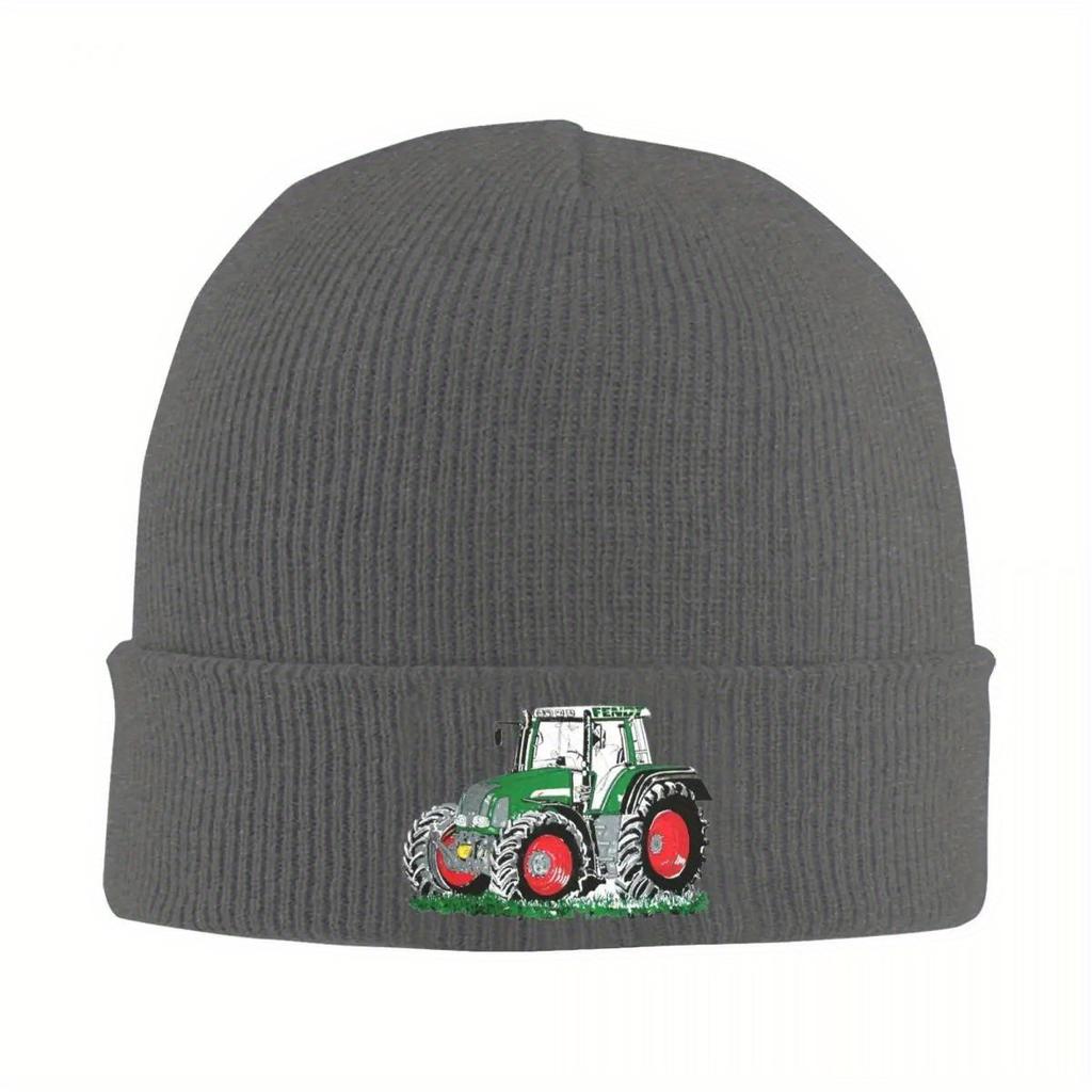 New Tractor Logo Knitted Hat Womens Unisexs Skullies Beanies Winter Hat Acrylic Fendts Warm Caps