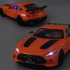 1/18 Scale Benz AMG GT Black Series Diecast Car Model with  Sound and Light, Pull Back Toy Car Model for Kids Adult Collection Gift