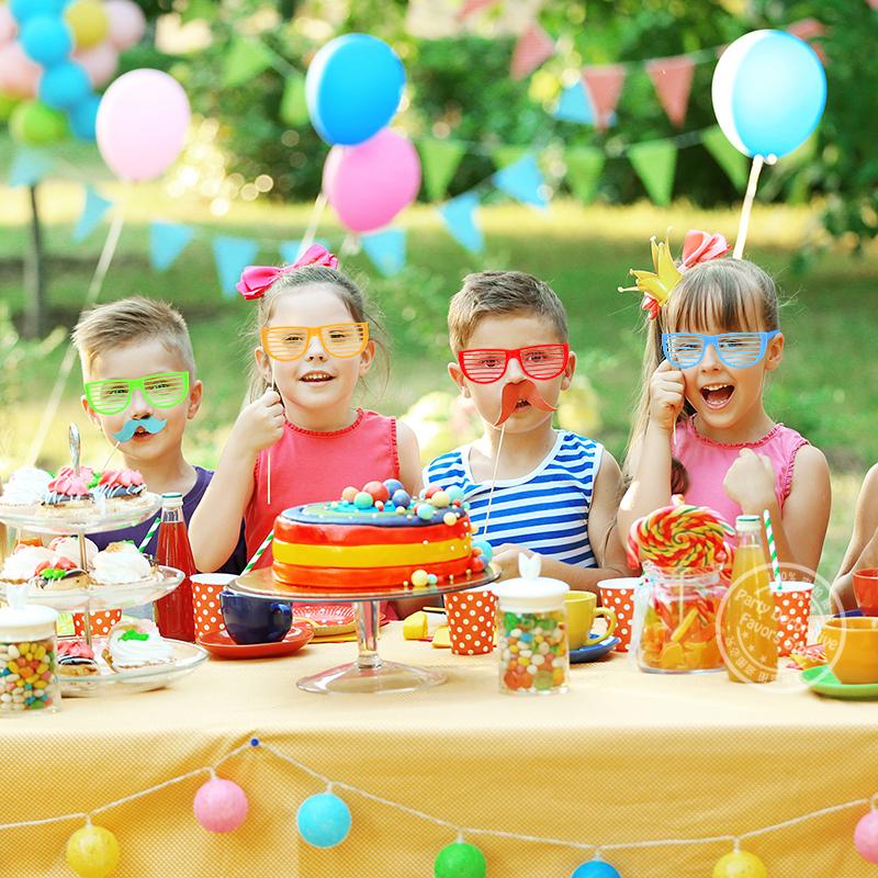 12/24pcs Shutter Shades Glasses Toys Kids Boy Girl Glasses Makeup Birthday Party Favors Goodie Bag Pinata Fillers Christmas Gift