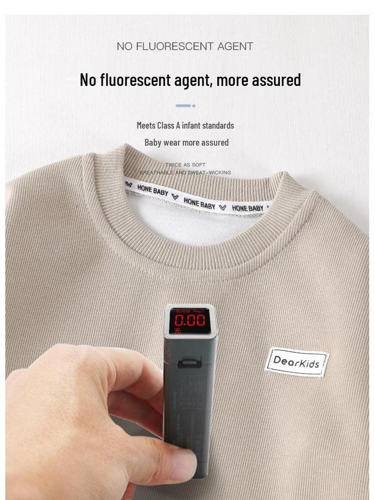 Boys' Spring & Fall Long-Sleeve Three-Piece Sportswear Set for Infants & Toddlers