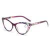 Cat Eye Anti-Blue Light Reading Glasses - Fashionable Large Frame for Seniors