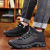 Winter Men's Shoes Fashion Leather Casual Shoes Plush Warm Snow Boots Winter High-top Sneakers for Men Hiking Shoes Botas Hombre
