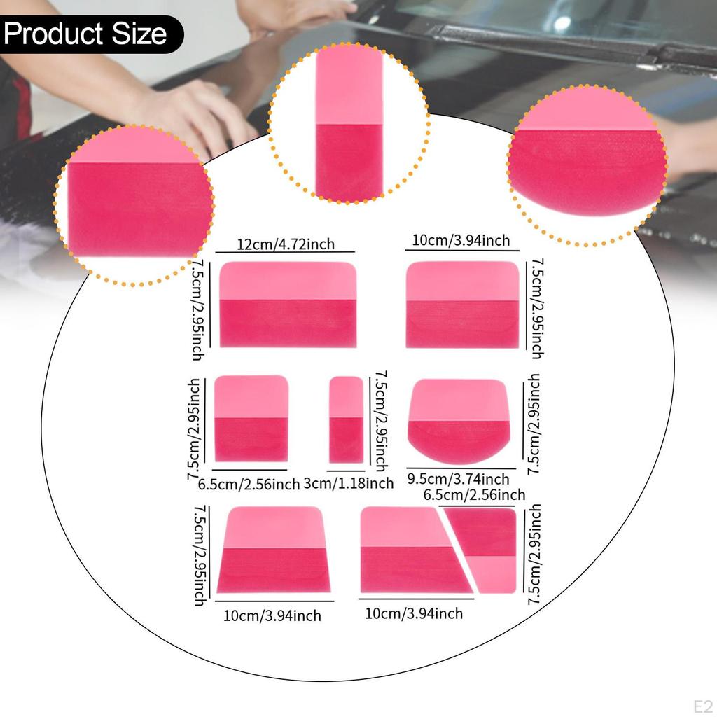 8 PPF TPU Squeegees for Car Film, Practical Vinyl Window Tinting Tools Protection And Paper