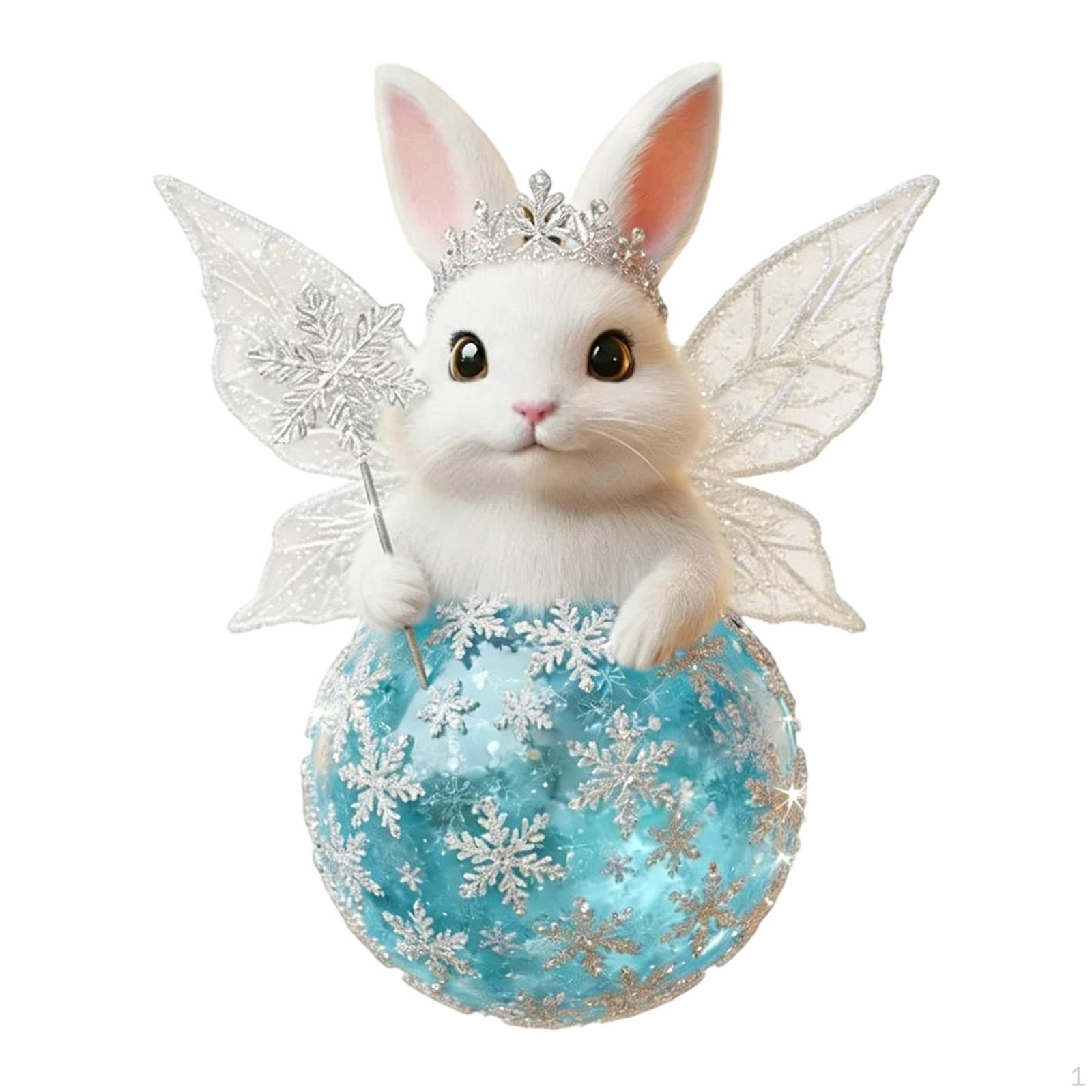 

Easter Bunny Decoration 2D Flat Acrylic Hanging Indoor Home Pendant Ornament for Wall