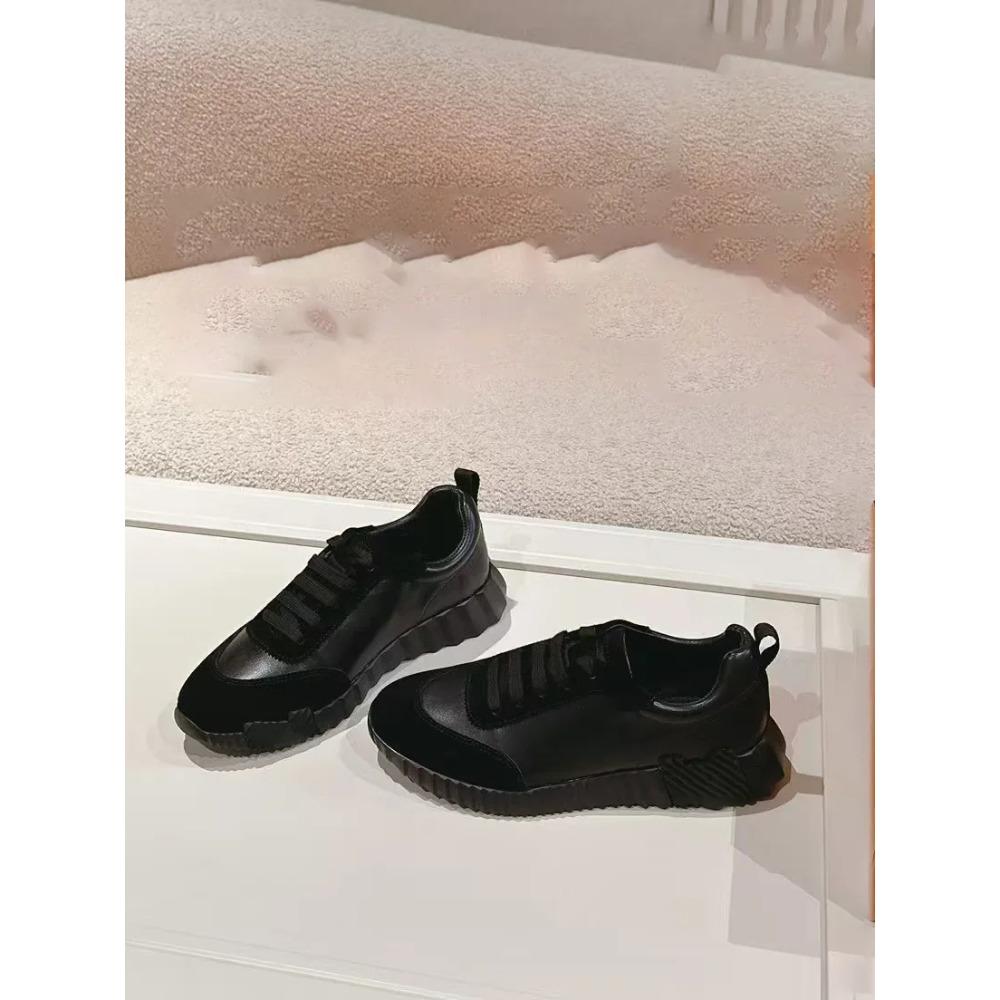 Leather Casual Men's and Women's Shoes with Laces, Mesh Surface, Breathable, Suitable for Running and Exercising, Lightweight