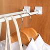 Closet Rod Holders Secure Multifunctional Antislip Adhesive Shower Curtain Rod End Supports For Bathroom