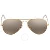 Ray Ban Aviator Chromance Polarized Silver Brown Unisex Sunglasses Rb3025 9196g5 58