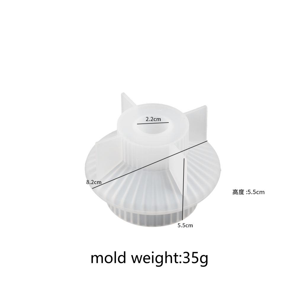 Geometry Stripe Candlestick Silicone Mold DIY Round Lantern Candle Holder Ornaments Molds Plaster Resin Crafts Making Home Decor