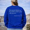 You Are Enough Casual Round Neck Long Sleeve Printed Plus Velvet Hoodie