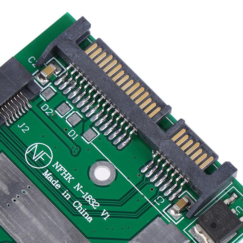 Msata Ssd To 2.5'' Sata 6.0Gps Adapter Converter Card Module Board Mini Pcie Ssd