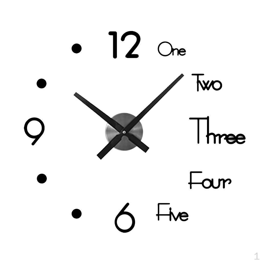 

Clock, Mute/Simple/Modern Design, Living Room/Dining/Bedroom Black_L