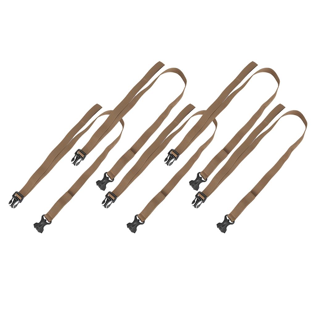 5pcs Cargoes Strap Buckle Tie Down Belt Luggage Strap for Outdoor Backpack Camping Bag