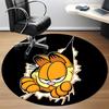 1pc Garfield Cat Office Round Area Rug,  Under Office Chairs Bedroom Living Room Home Decor a0926097