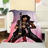 1pc Guitarist,Punk Rocker,ClowneTheme Digital Printed Flannel Blanket, Super Soft Plush Fleece Bed Cover, Multi-Function Four Seasons Hypoal