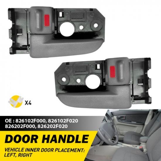 ide Handle 2PC Door Left Right Gray 2005 for 2006 2007 KIA 2008 2009 Spectra5